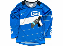 100% 100% R-CORE Jersey junior dlouhý rukáv Modrá vel. M (NOVINKA 2023)