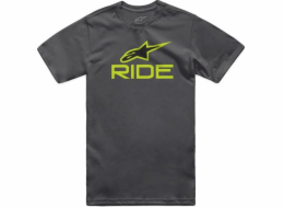 Tričko Alpinestars ALPINESTARS RIDE 4.0 CSF TEE, Charcoal/Lime/Black Velikost: XXL