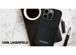 Karl Lagerfeld Karl Lagerfeld KLHCP16SPGKHPRPK iPhone 16 6.1 černé/černé pevné pouzdro Sloty na karty Monogram