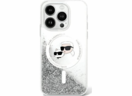 Karl Lagerfeld Karl Lagerfeld KLHMP16XLGKCSGH pevné pouzdro pro iPhone 16 Pro Max 6.9 transparentní tekuté třpytky Karl&Choupette Head Magsafe