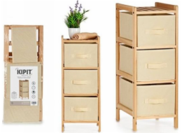Bigbuy Home Komoda Smetanové dřevo TNT (netkané) (28 x 70 x 29,5 cm)