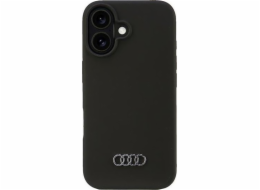 Silikonový kryt Audi Audi iPhone 16 6.1 černý/černý pevný kryt AU-LSRIP16-Q3/D1-BK