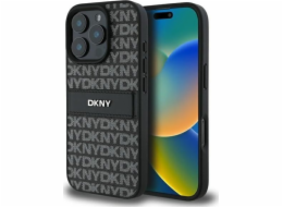 DKNY DKNY DKHCP16XPRTHSLK iPhone 16 Pro Max 6.9 černo/černé pevné pouzdro Vzor textury Tonální pruh