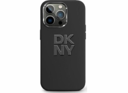 DKNY DKNY DKHCP16SSMCBSK iPhone 16 6.1 černo/černé pevné pouzdro Tekuté silikonové kovové logo