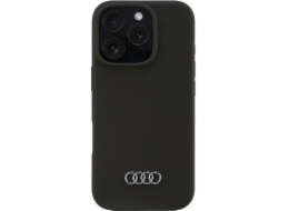 Silikonový obal Audi Audi iPhone 16 Pro 6.3 černý/černý pevný obal AU-LSRIP16P-Q3/D1-BK