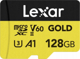 Lexar Professional Gold SD karta 128 GB UHS-II/U3 A1 V60 (LMSGOLD128G-BNNNG)