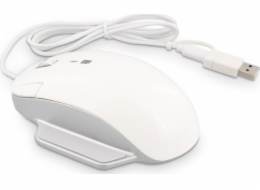 Myš LMP LMP Elite Pro USB-C/USB-A bílá/stříbrná