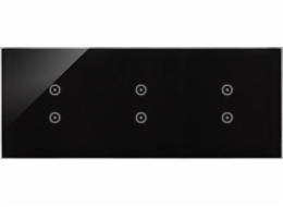 Kontakt-Simon Touch panel 3 moduly 2 vertikální dotyková pole, 2 vertikální dotyková pole, 2 vertikální dotyková pole, ztuhlá láva DSTR3333/73