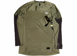 100% Pánské tričko 100% CELIUM Jersey dlouhý rukáv Army vel. M (NOVINKA 2023)