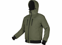 Pánská bunda Neo Tools Bunda s kapucí OUTDOOR, zelená, velikost M