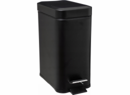 5pěti odpadkový koš Koupelnový odpadkový koš, matný, 5 l, černý
