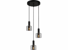 Italux Závěsná lampa SANTIA PND-65342-3A-BK+SG Italux