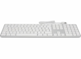 LMP Large Font USB Keyboard 110 kláves drátová USB klávesnice s 2x USB a hliníkovým horním krytem - italská