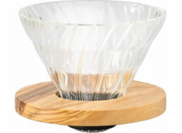 Hario Glass Drip V60-02 - Olive Wood