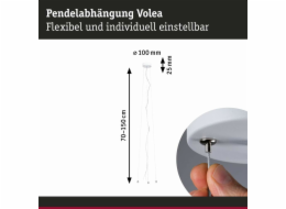 Paulmann Nastavitelný závěs pro svítidla VOLEA 230V bílá / stříbrná / plast