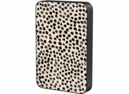 Powerbanka UAB Hautica Burga Gunmetal Magnetic Powerbank - magnetická powerbanka 5000 mAh kompatibilní s MagSafe, USB-C - USB-C kabel součástí (mandlové latte)