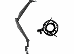 Mozos Mozos Rameno na mikrofon černé 80 cm SB41 + antivibrační koš Shock SHM1
