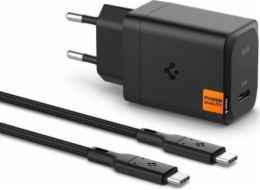 Spigen nabíječka SPIGEN ARCSTATION PRO GAN-651 1-PORTOVÁ SÍŤOVÁ NABÍJEČKA 65W + KABEL TYPU C ČERNÝ