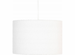 Závěsná lampa Atmosphera Závěsná lampa TINA, stínidlo bouclé, O 37 cm