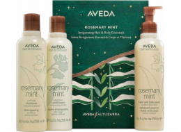 AVEDA_SET Rosemary Mint Shampoo šampon na vlasy 250 ml + Rosemary Mint Weightless Conditioner vlasový kondicionér 250 ml + Rosemary Mint Hand and Body Wash mycí prostředek na tělo a ruce 250 ml