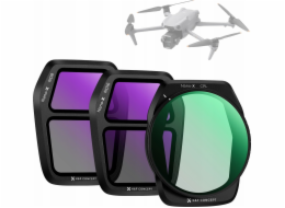 Kf sada filtrů 3v1 polarizační CPL šedá ND ND8 ND16 pro DJI AIR 3S K&F SKU.2341