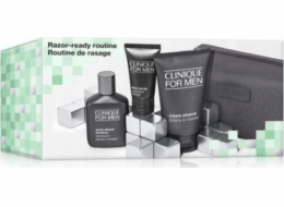 CLINIQUE_SET Razor-Ready Routine For Men krém na holení 125 ml + balzám po holení 75 ml + peeling na obličej 30 ml