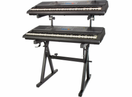 Mozos Mozos Dvojitý stojan na klávesové nástroje KSX4 + PB01 skládací klavírní židle keyboard