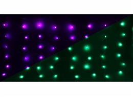 CORTINA osvětlení vánočního stromku OSVĚTLENÍ VÁNOČNÍHO STROMU SVĚTELNÁ ZÁVĚS VNĚJŠÍ/VNITŘNÍ 240 LED 600X60CM S RGB DÁLKOVÝM OVLÁDÁNÍM
