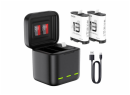 Tříkanálová nabíječka baterií pro GoPro Hero 13 Black Telesin (S0-BCG-10-TGP)