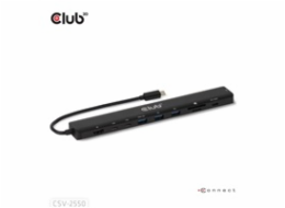 Club3D Dokovací stanice 10v1, USB-C 3.2, 1xHDMI, 2xUSB-C, 3xUSB, 1xmicroSD/SD, 1xUSB-C PD140W, 1xRJ45, černá