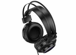 Hoco W110 Resource Herní náhlavní souprava drátová USB+ Jack 3,5 In-Ear černá