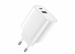Rychlonabíječka do sítě Forever USB QC 3.0 a USB-C QC PD 20W LS-04 bílá