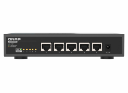 QNAP switch QSW-3205-5T (5x 10GbE port, pasiv. chlazení, podpora 100M/ 1G/ 2,5G / 5G a 10G)