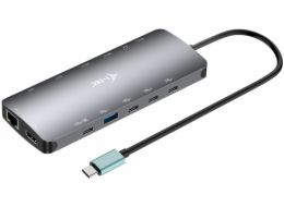 i-tec USB-C Metal Nano 3x Display Dock, 2x HDMI 1x USB-C video, PD 140W + i-tec Universal Charger 140 W