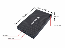 VERBATIM Metal Mini SSD USB 3.2 Gen 2, 1TB černý