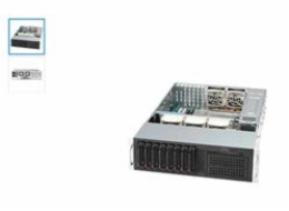 SUPERMICRO 3U chassis 8x 3,5" HS SAS/SATA, 2x 5,25", slimDVD, 2x920W (80+titanium)
