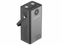 COLORWAY powerbanka/ 60 000mAh/ 4x USB QC3.0/ USB-C Power Delivery 65W/ LED/ Černá