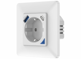 IMMAX NEO SMART chytrá vnitřní zásuvka bez kolíku (typ F)/ 16A/ 1x USB/ 1x USB-C/ PD 20W/ Zigbee/ LIDL/ TUYA