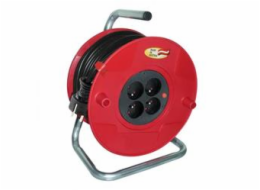 Akyga prodlužovací kabel, naviják Brennensthul - 4x 3x1.5mm, IP20, 3.7kg  - 25m