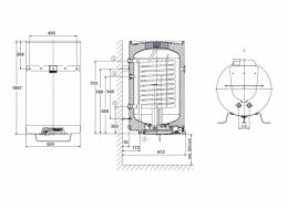 DRAZICE Kombinovaný bojler Dražice OKC 125/1m2, 120l