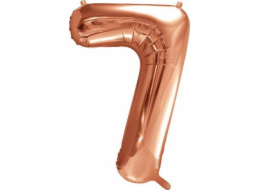 Balloon Patry Deco Fly Balloon číslo 7, 86 cm, růžové univerzální zlato