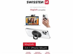 Swissten 3in1 magstick iphone mount black (kompatibilní s magsafe)