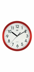 Hodiny Trevi, OM 3301/Red, nástěnné, průměr 25 cm, silent quartz, 1xAA baterie