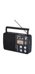 Rádio AKAI, APR-200, přenosné, FM/AM/SW, LED displej, DC6V/4xD