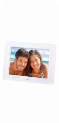 Fotorámeček Trevi, DPL 2218 WH, 8" LED displej, vestavěný reproduktor, dálkový ovladač, 5 V, barva bílá