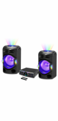 Reproduktor AKAI, Dual speaker system Y3, párty, Bluetooth, 3 x mikrofon, dálkový ovladač, LED světelné efekty, 400 W RMS