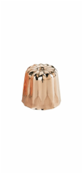 Měděná forma na Canelés de Buyer, 6820.35N, vroubkovaná, průměr 3,5 cm