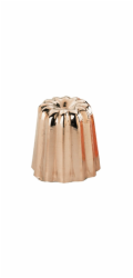 Forma na Canelés de Buyer, 6820.45N, vroubkovaná, měď, průměr 4,5 cm