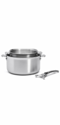 Sada rendlíků de Buyer, 3661.02 LOQY, 2 ks rendlíků 16/20 cm, 1 ks rukojeť, objem 1,5/2,5 L, zahnutý okraj