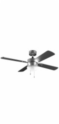 Ventilátor Cecotec, 5840 EnergySilence Aero 5350 Black Design, stropní, průměr 132 cm, 3 lopatky, LED žárovka, 6 rychlostí, časovač, 30 W